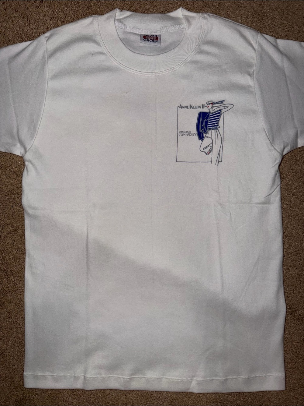 White T-Shirt with Anne Klein II Graphic